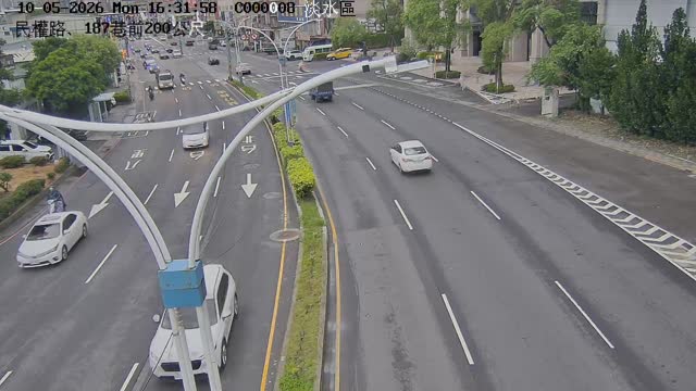 淡水區民權路、187巷前200公尺