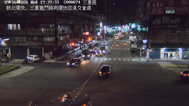 新北環快，三重龍門路與環快匝道交會處