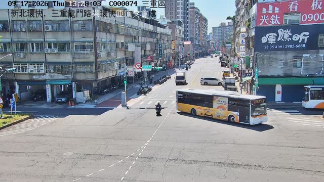 新北環快，三重龍門路與環快匝道交會處