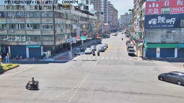 新北環快，三重龍門路與環快匝道交會處