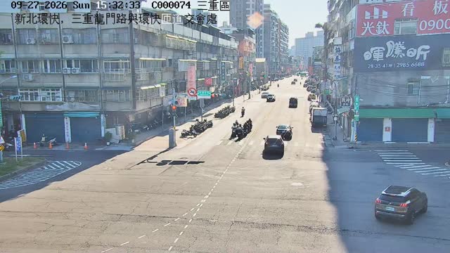 新北環快，三重龍門路與環快匝道交會處