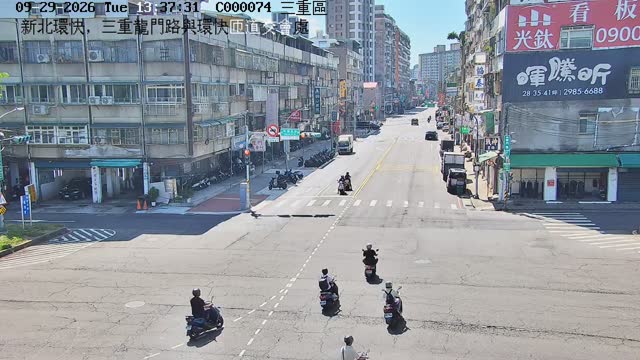 新北環快，三重龍門路與環快匝道交會處