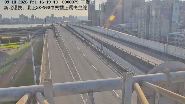 新北環快，北上2K+900中興橋上環快主線