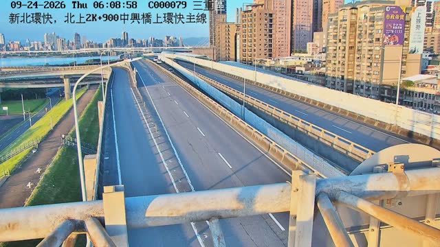 新北環快，北上2K+900中興橋上環快主線