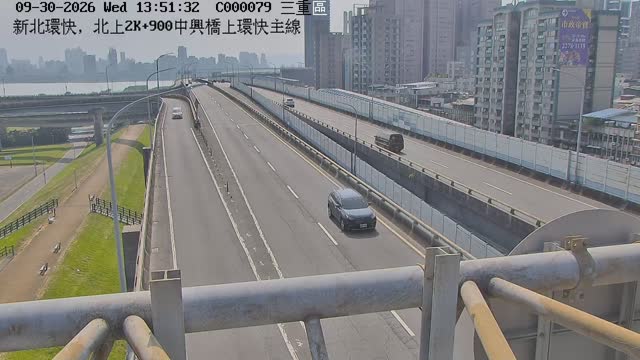 新北環快，北上2K+900中興橋上環快主線