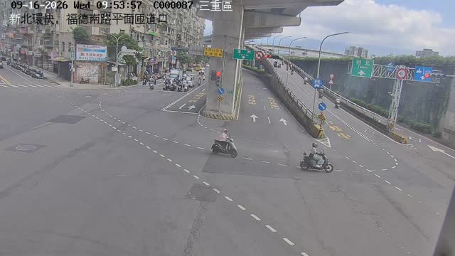 新北環快，福德南路平面匝道口