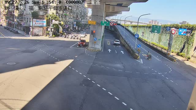 新北環快，福德南路平面匝道口