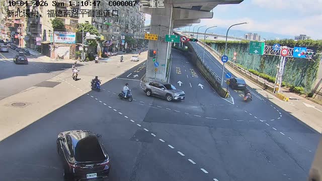 新北環快，福德南路平面匝道口
