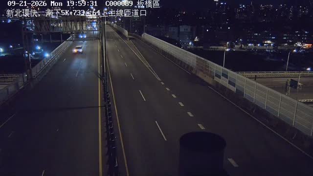 新北環快，南下5K+733台64上主線匝道口