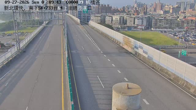新北環快，南下5K+733台64上主線匝道口