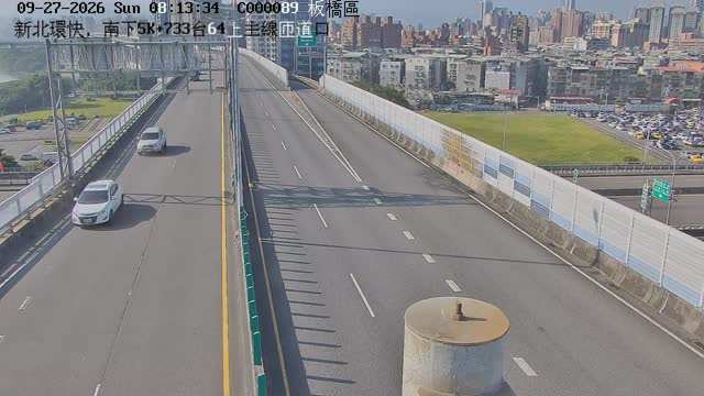 新北環快，南下5K+733台64上主線匝道口