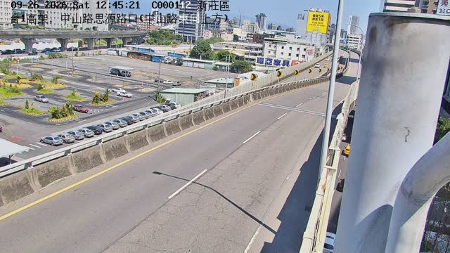 新莊區台1高架，新北大道思源路口(新北大道東向上方)