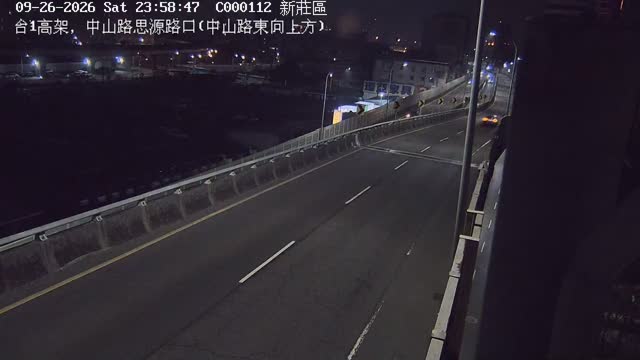 新莊區台1高架，新北大道思源路口(新北大道東向上方)