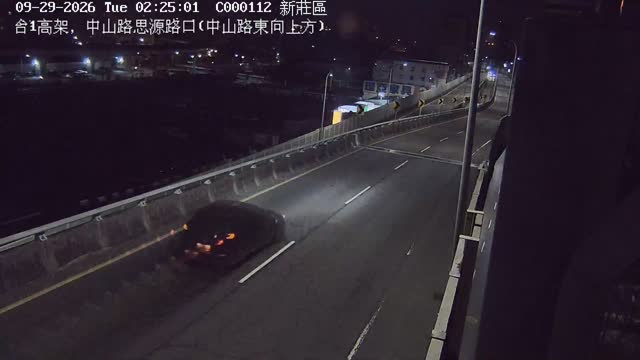 新莊區台1高架，新北大道思源路口(新北大道東向上方)