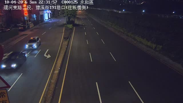 永和區環河東路二段、豫溪街191巷口(往板橋側)