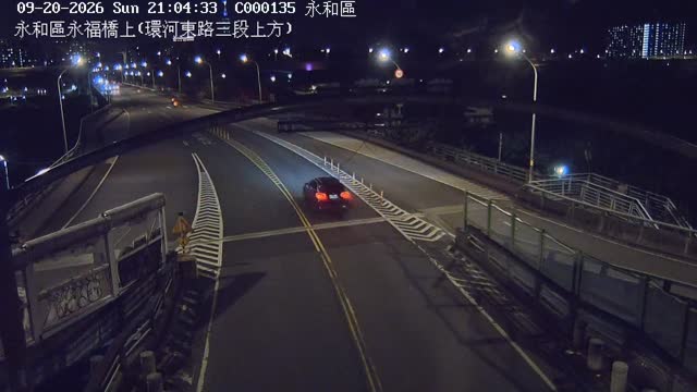 永和區永福橋上(環河東路三段上方)