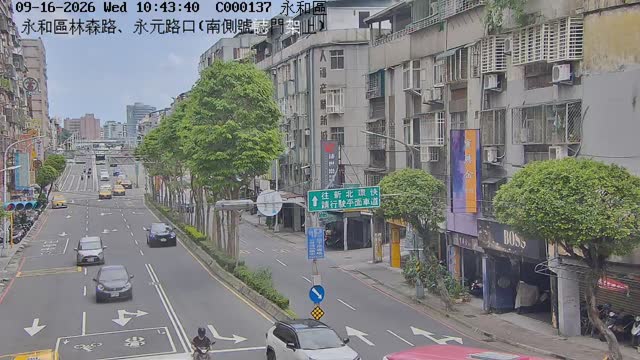 永和區林森路、永元路口(南側號誌門架上)