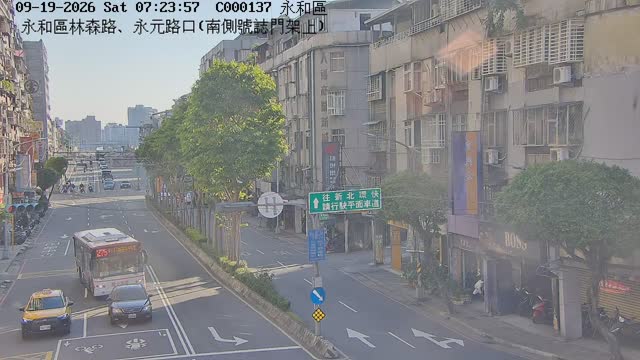 永和區林森路、永元路口(南側號誌門架上)