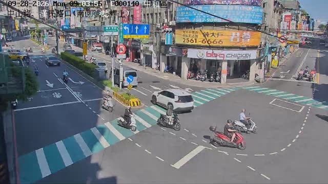 中和區中山路、漢民路口(南側號誌桿上)