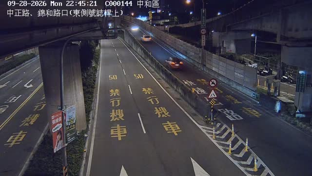 中和區中正路、錦和路口(東側號誌桿上)