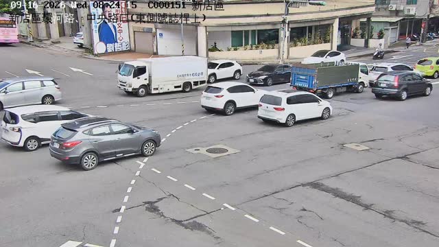 新店區環河路、中央路口(東側號誌桿上)