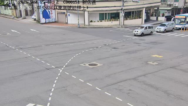 新店區環河路、中央路口(東側號誌桿上)