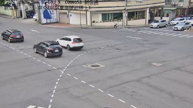 新店區環河路、中央路口(東側號誌桿上)