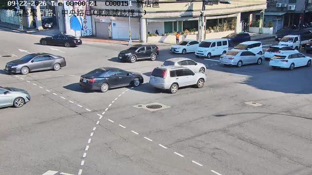 新店區環河路、中央路口(東側號誌桿上)