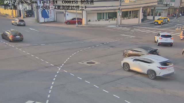 新店區環河路、中央路口(東側號誌桿上)