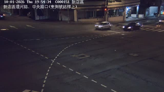 新店區環河路、中央路口(東側號誌桿上)