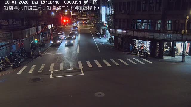 新店區北宜路二段、新烏路口(北側號誌桿上)