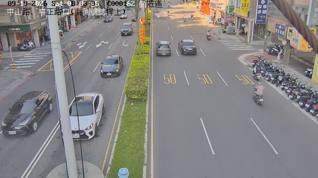 新莊區新北大道、中正路口(南側號誌桿上)