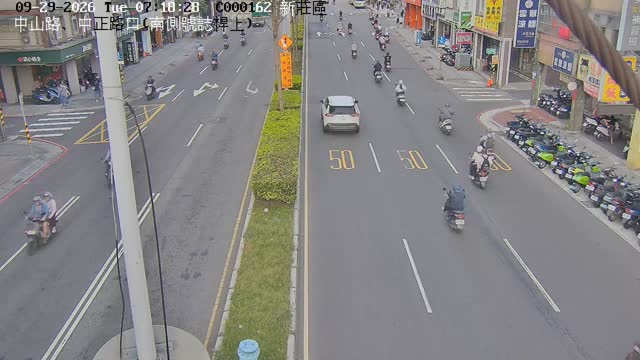 新莊區新北大道、中正路口(南側號誌桿上)
