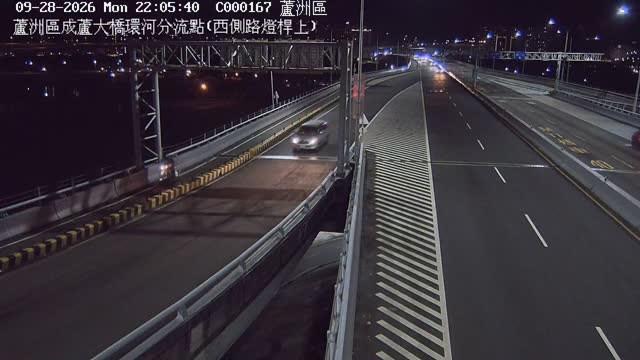 蘆洲區成蘆大橋環河分流點(西側路燈桿上)