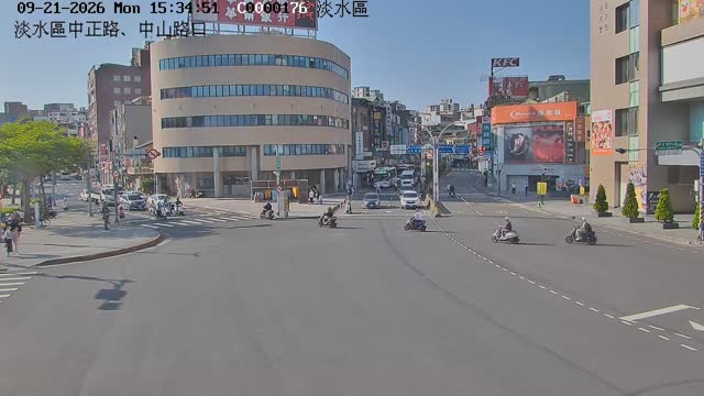 淡水區中正路、中山路口