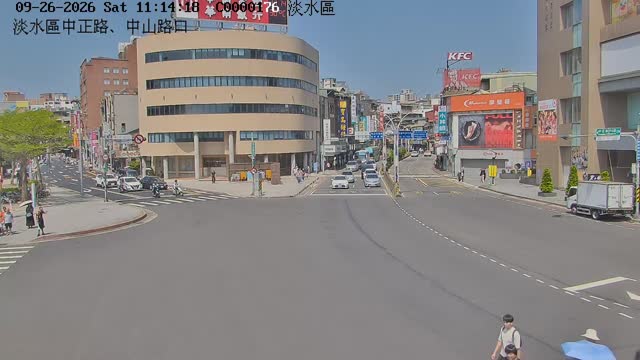 淡水區中正路、中山路口