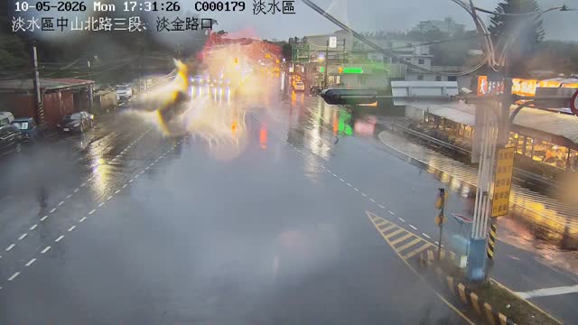 淡水區中山北路三段、淡金路口