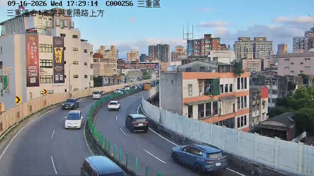 三重區台1高架與重陽路上方
