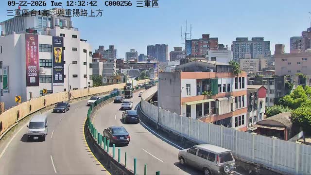 三重區台1高架與重陽路上方