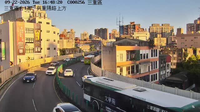 三重區台1高架與重陽路上方
