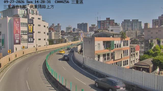 三重區台1高架與重陽路上方