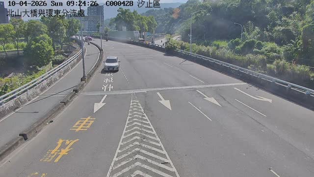 北山大橋與環東分流處