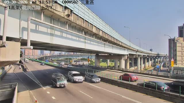 台1高架(疏洪西路上方)