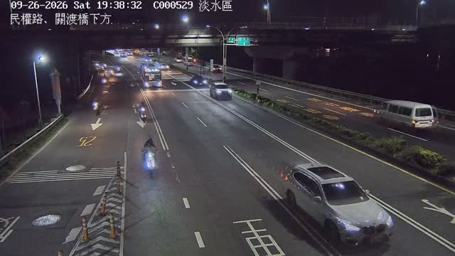 民權路、關渡橋下方