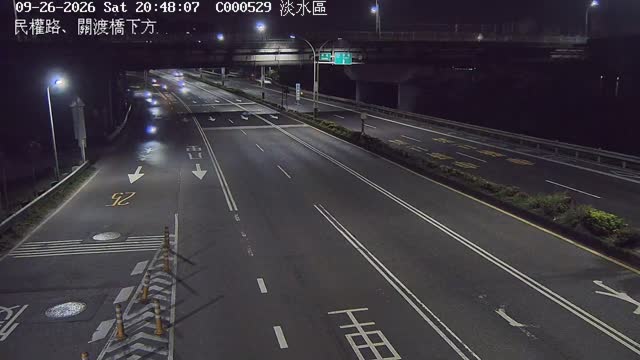 民權路、關渡橋下方