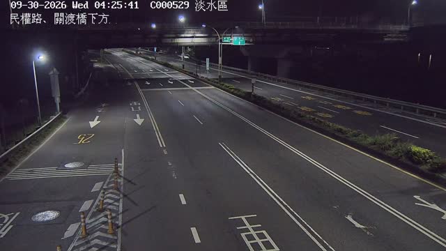 民權路、關渡橋下方