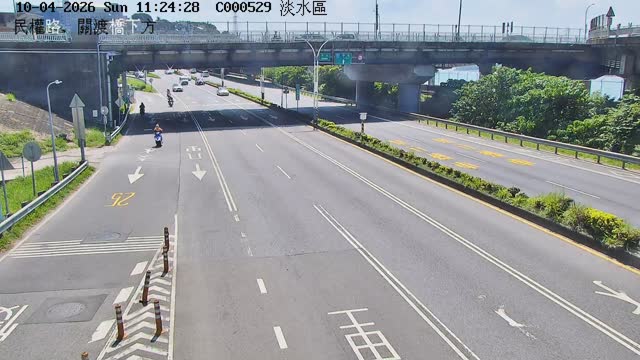 民權路、關渡橋下方