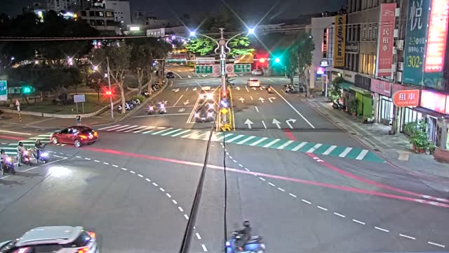 永安路三民路口(文昌停車場牌面桿)